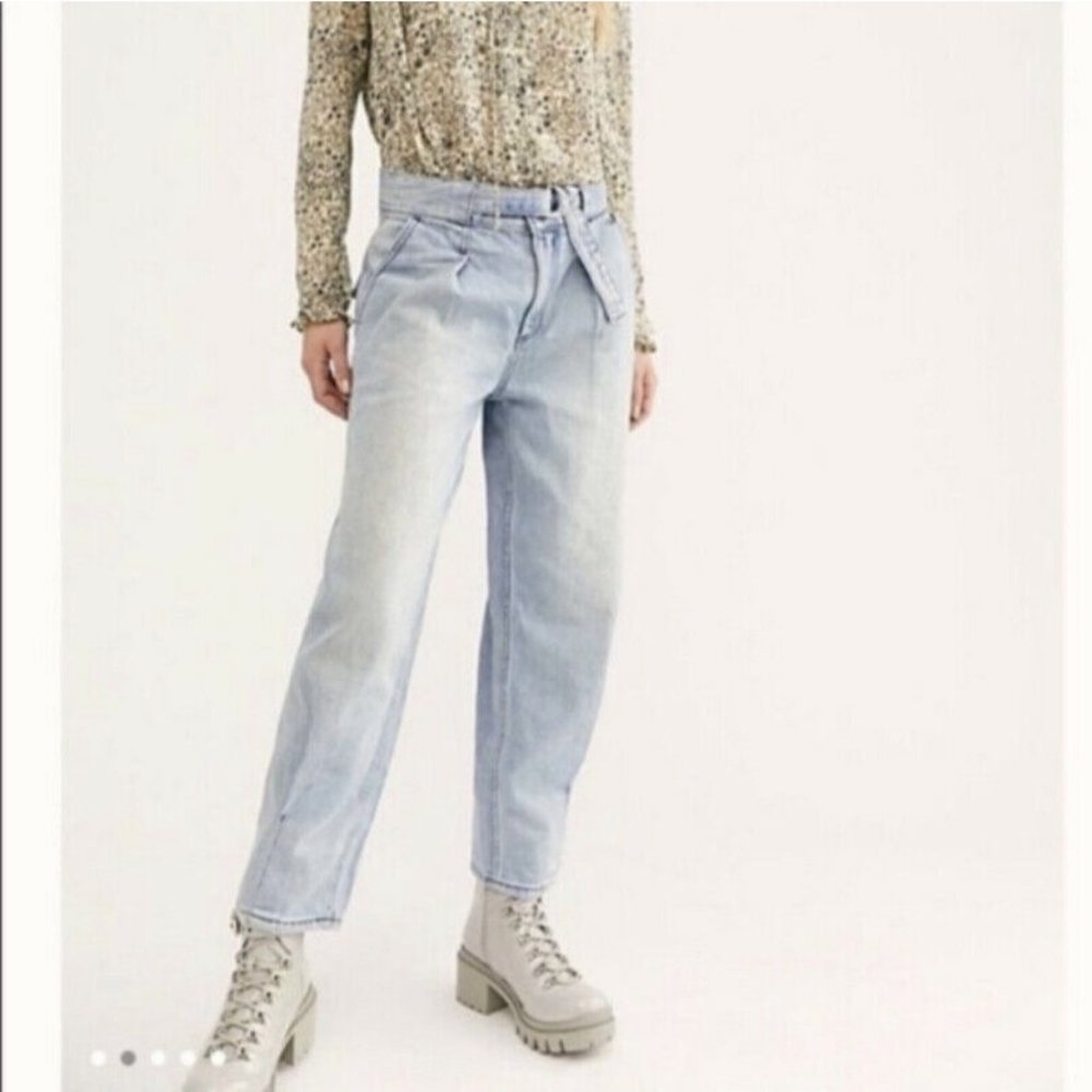 NEW Free People Paloma High Rise Slouchy Jeans 31 - Picture 3 of 12